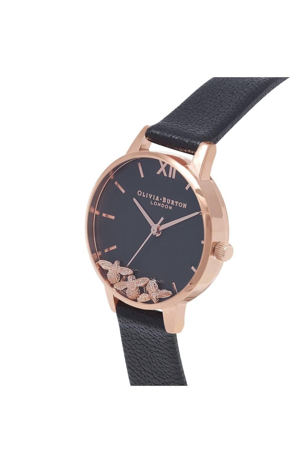 Olivia Burton Olivia Burton Women's OB16CH06 30mm Quartz Watch in Black - 3