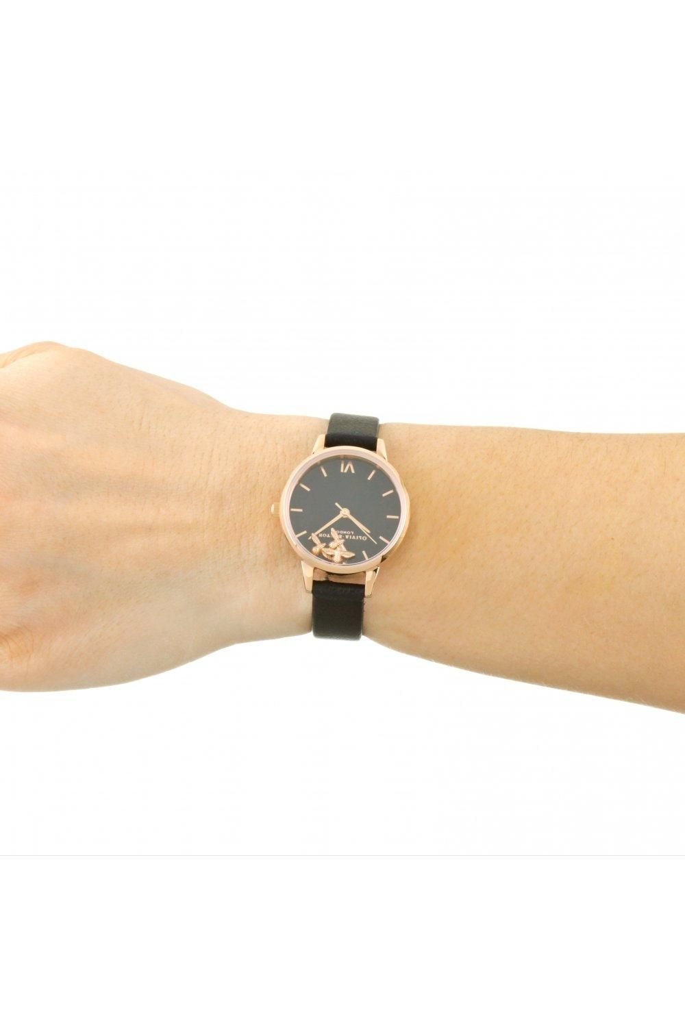 Olivia Burton Olivia Burton Women's OB16CH06 30mm Quartz Watch in Black - 4