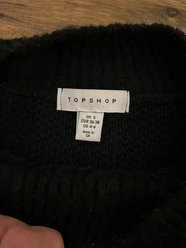 Topshop Topshop Womens Black Jumper Size Small