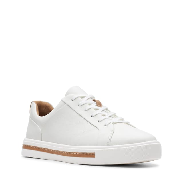Clarks Clarks Women's Un Maui Lace White Leather Trainers - 2