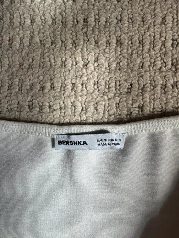 Bershka Bershka White Bandeau Top