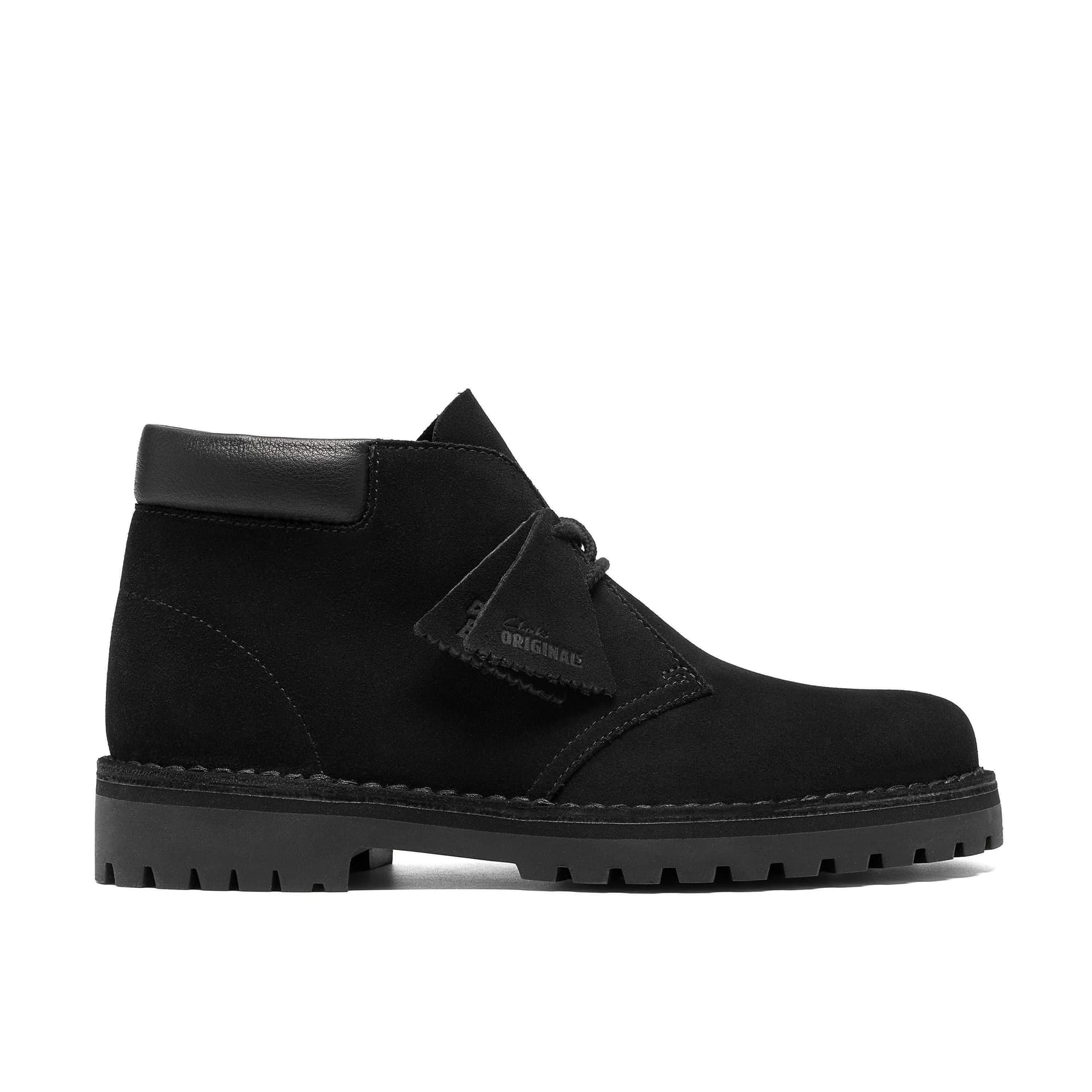 Clarks Clarks Men's DSRT 2456 Rock Black Suede Ankle Boots, Lace Up