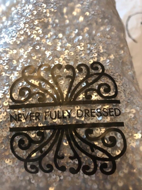 Never Fully Dressed Never Fully Dressed silver sequin wrap dress
