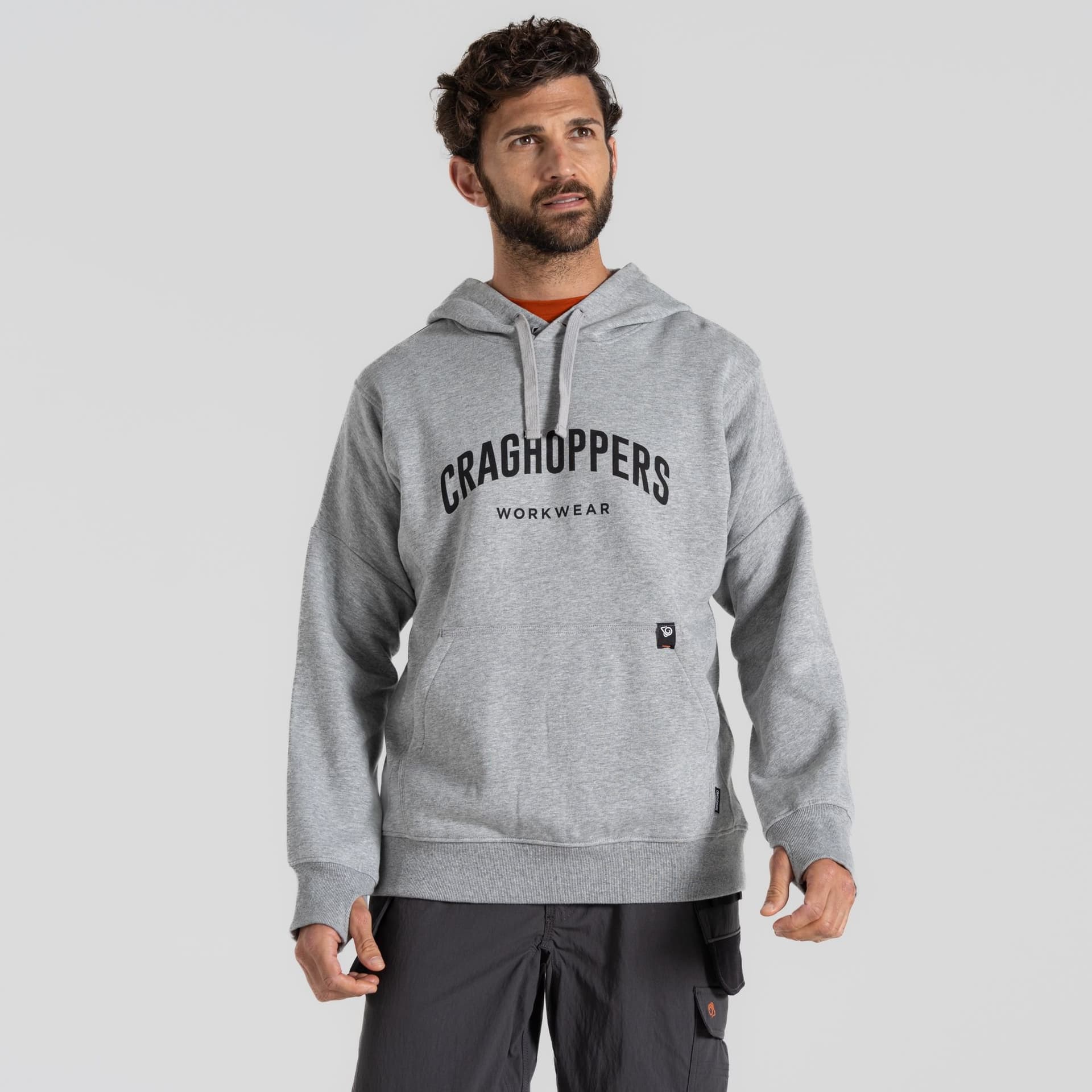 Craghoppers Craghoppers Men's 'Oulston' High Reach Hoody in Light Grey