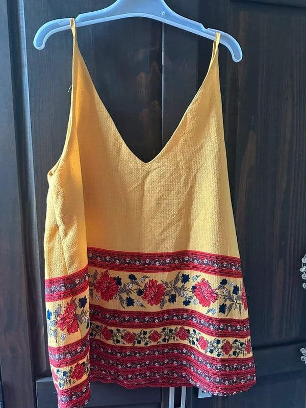 New Look Yellow Floral Cami Top