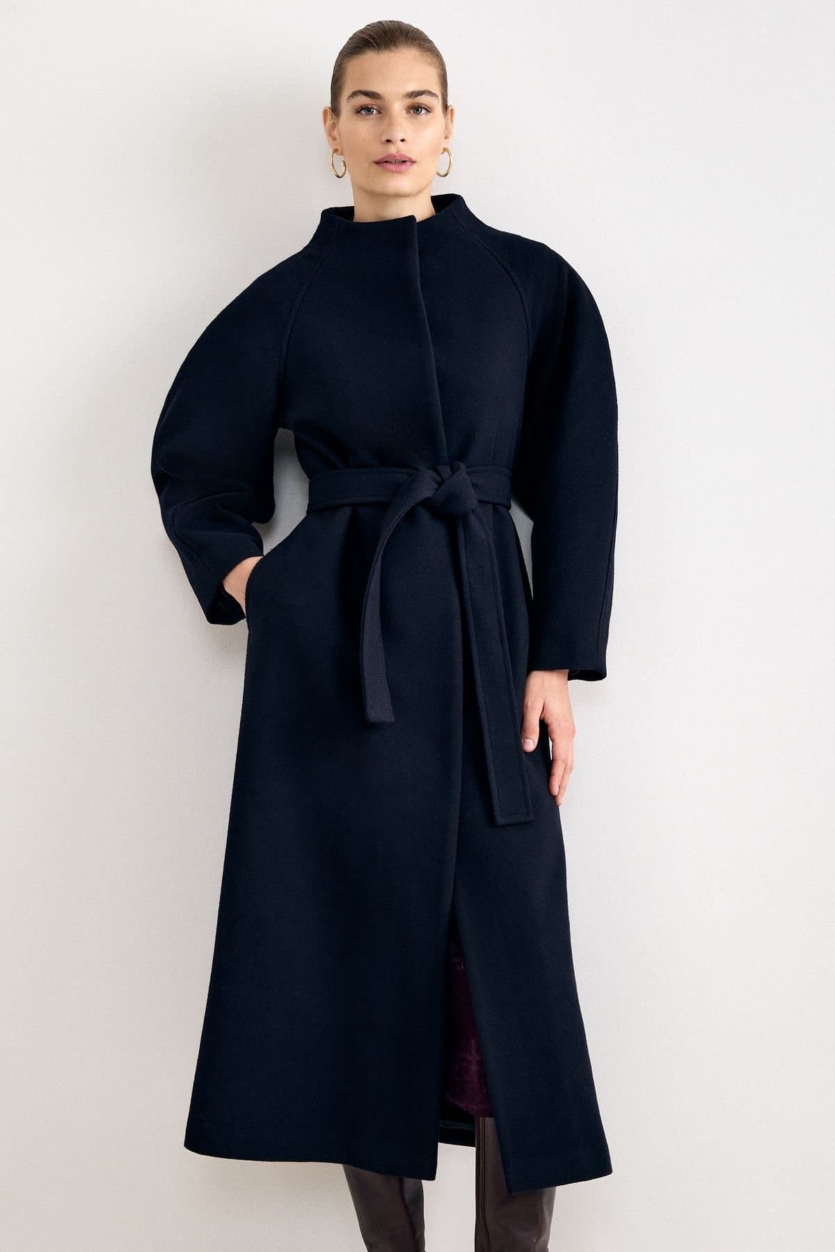Phase Eight Phase Eight Women's Mollie Long Coat in Dark Navy