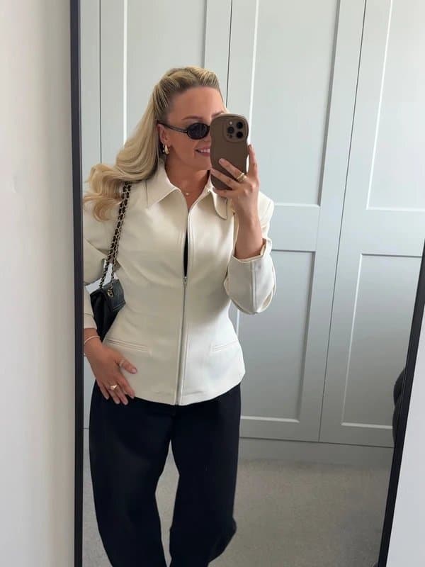 ASOS Asos cinch jacket cream