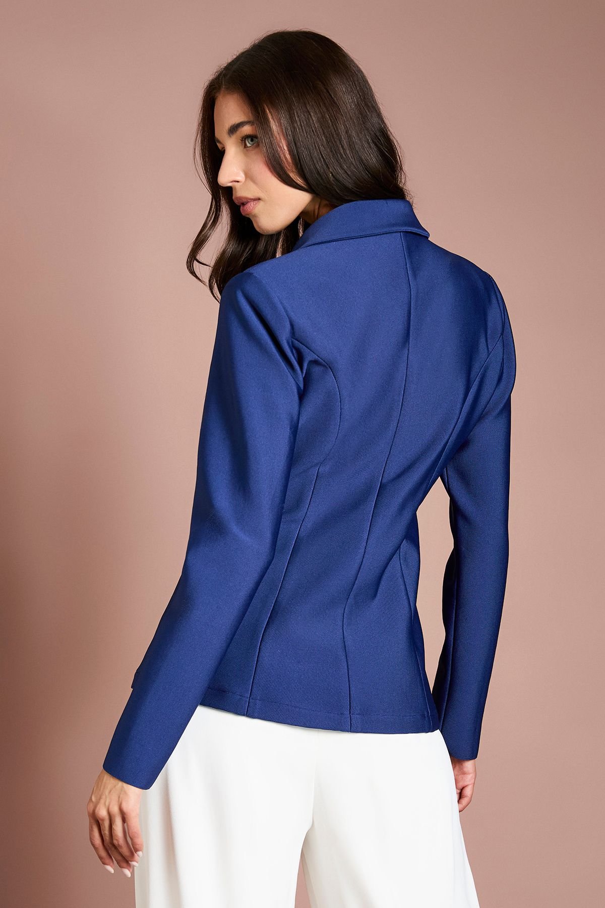 Coast Coast Women's Double Breasted Bandage Blazer in Navy - 3