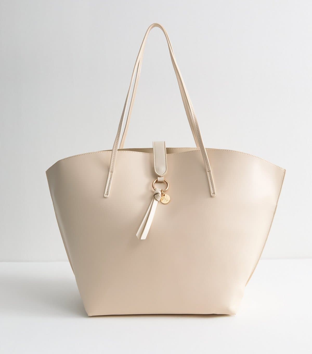 New Look New Look Cream Faux Leather Winged Tote Bag