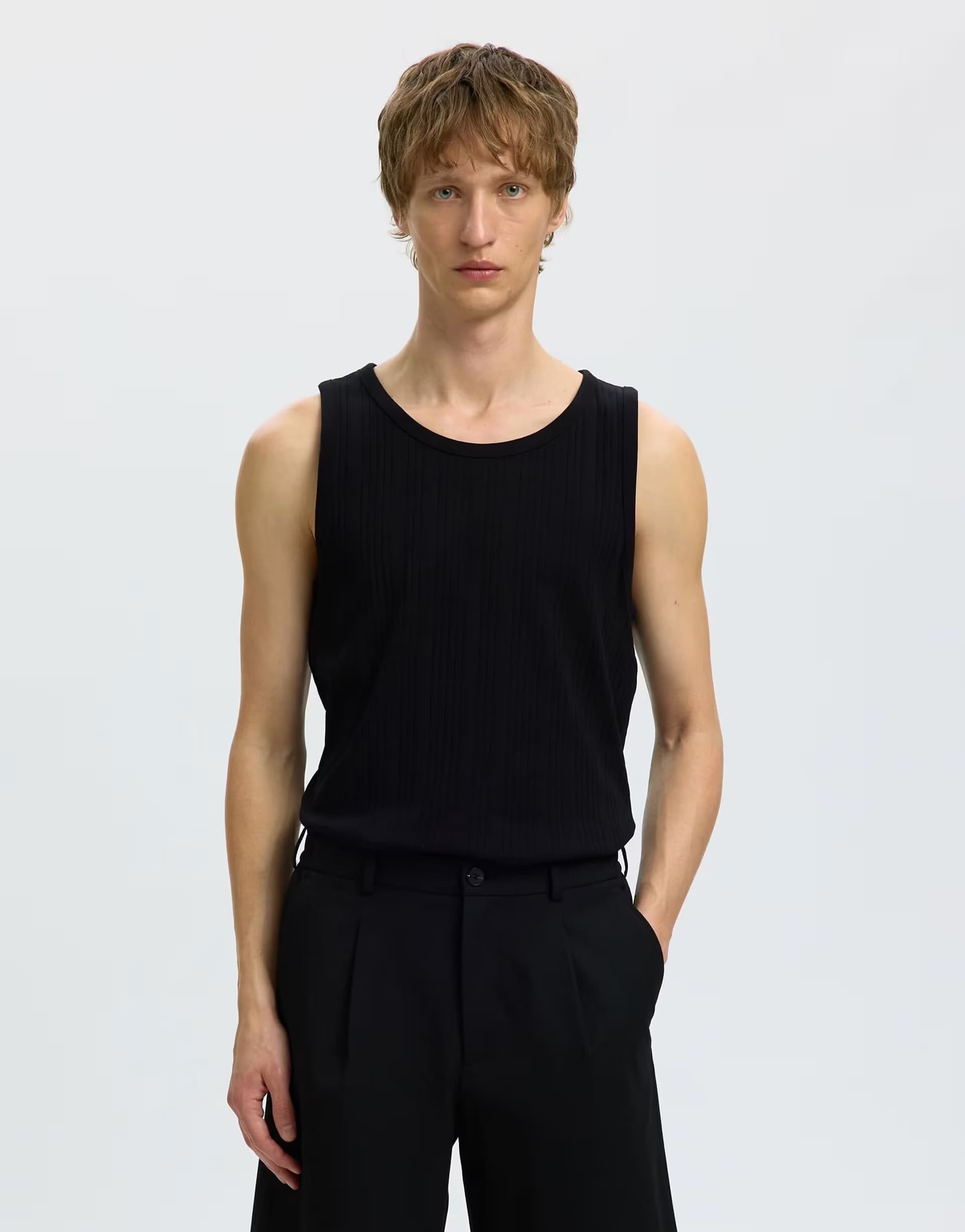 ASOS Selected Tank top in black