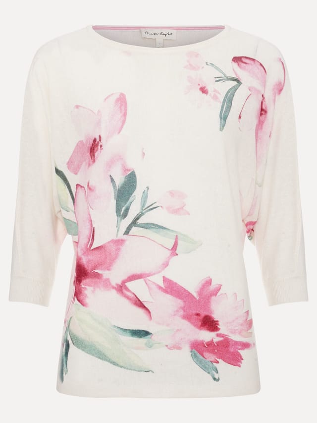 Phase Eight Phase Eight Women's Lorelei Boatneck Floral Jumper in White - 2