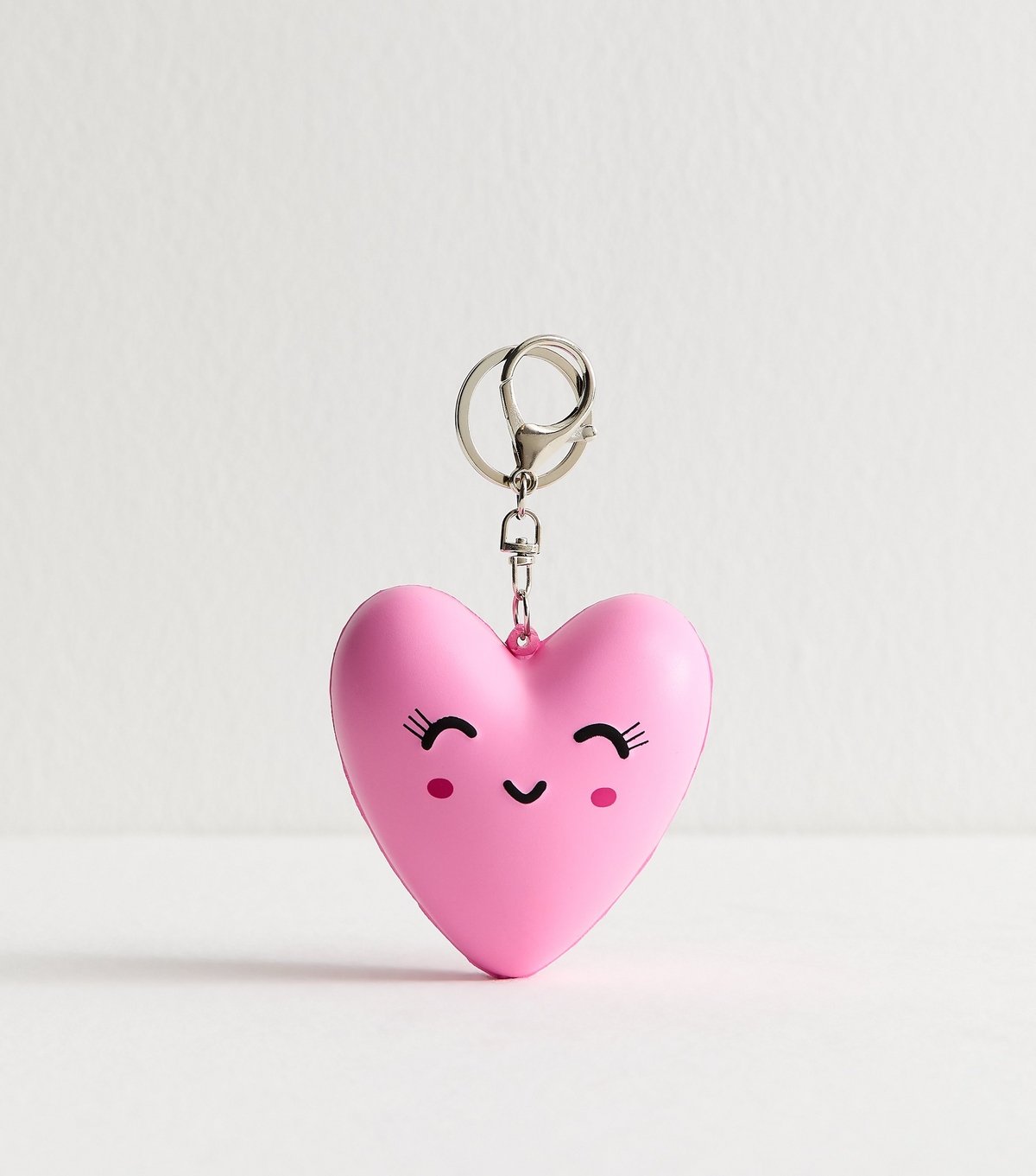 New Look Pink Heart Key Ring New Look - 1