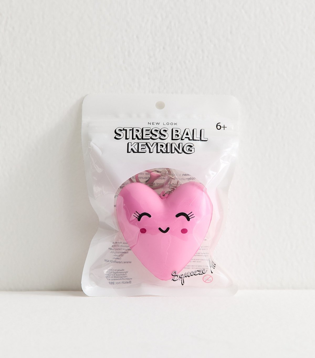 New Look Pink Heart Key Ring New Look - 2