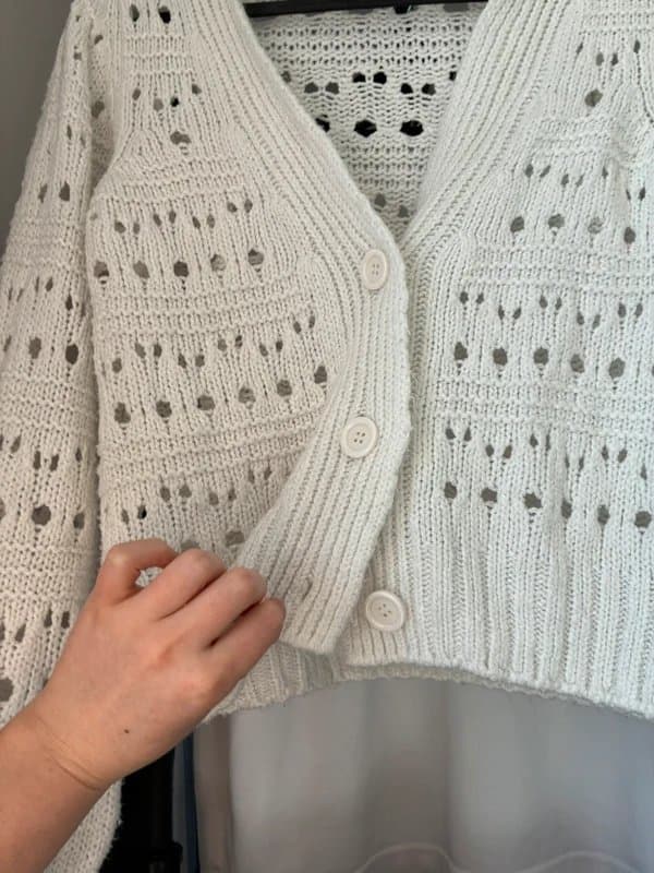ASOS White crochet asos cardigan