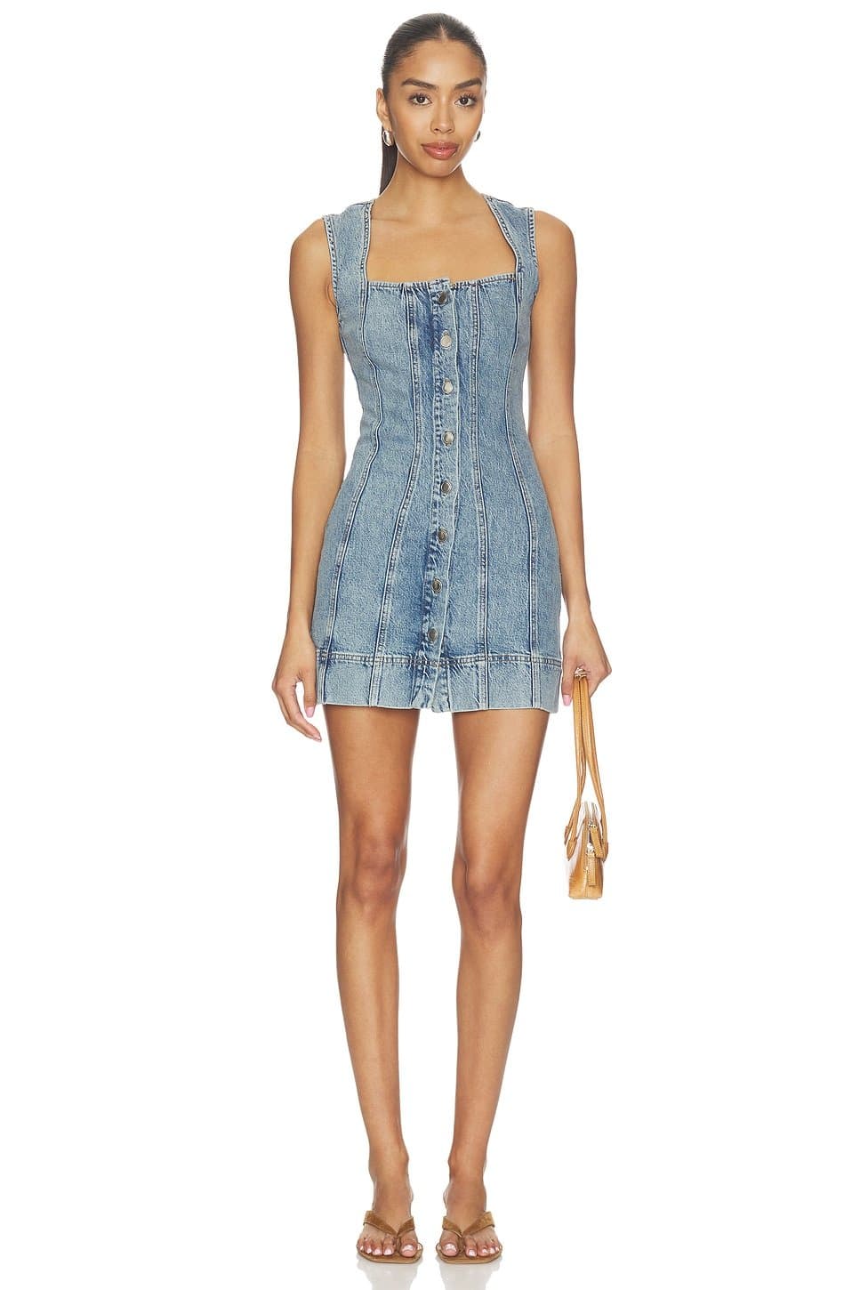 revolve Mini Button Front Dress