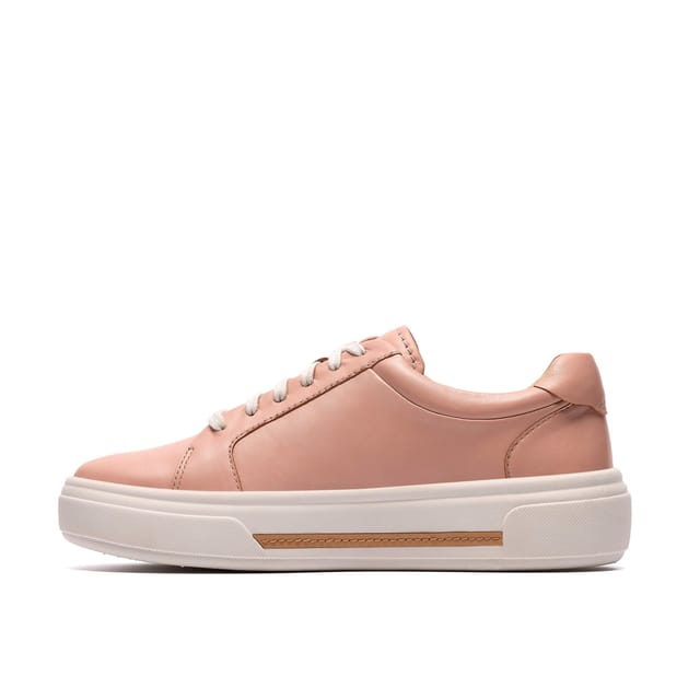 Clarks Clarks Women's Hollyrose Zip Light Pink Leather Trainers - 2