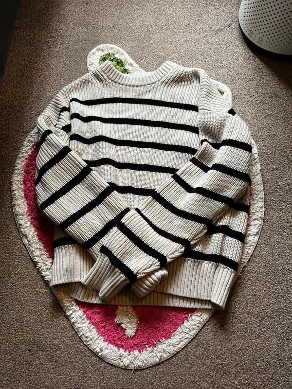 Bershka Striped knitted jumper
