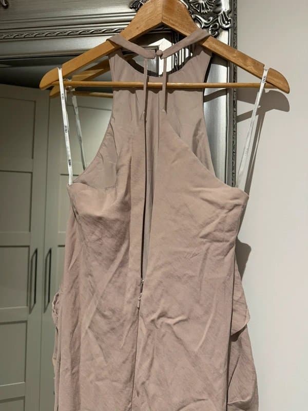 ASOS Twist detail high neck linen maxi dress