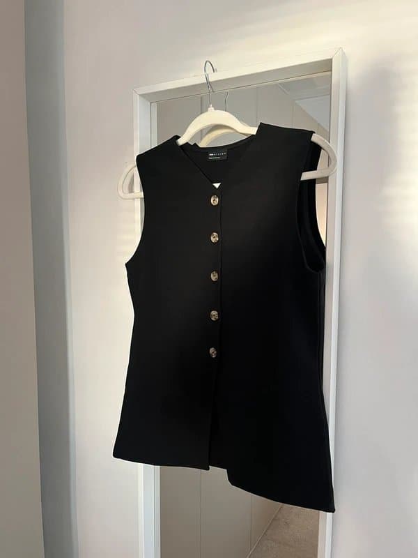 ASOS Design ASOS Design waistcoat black 12-14
