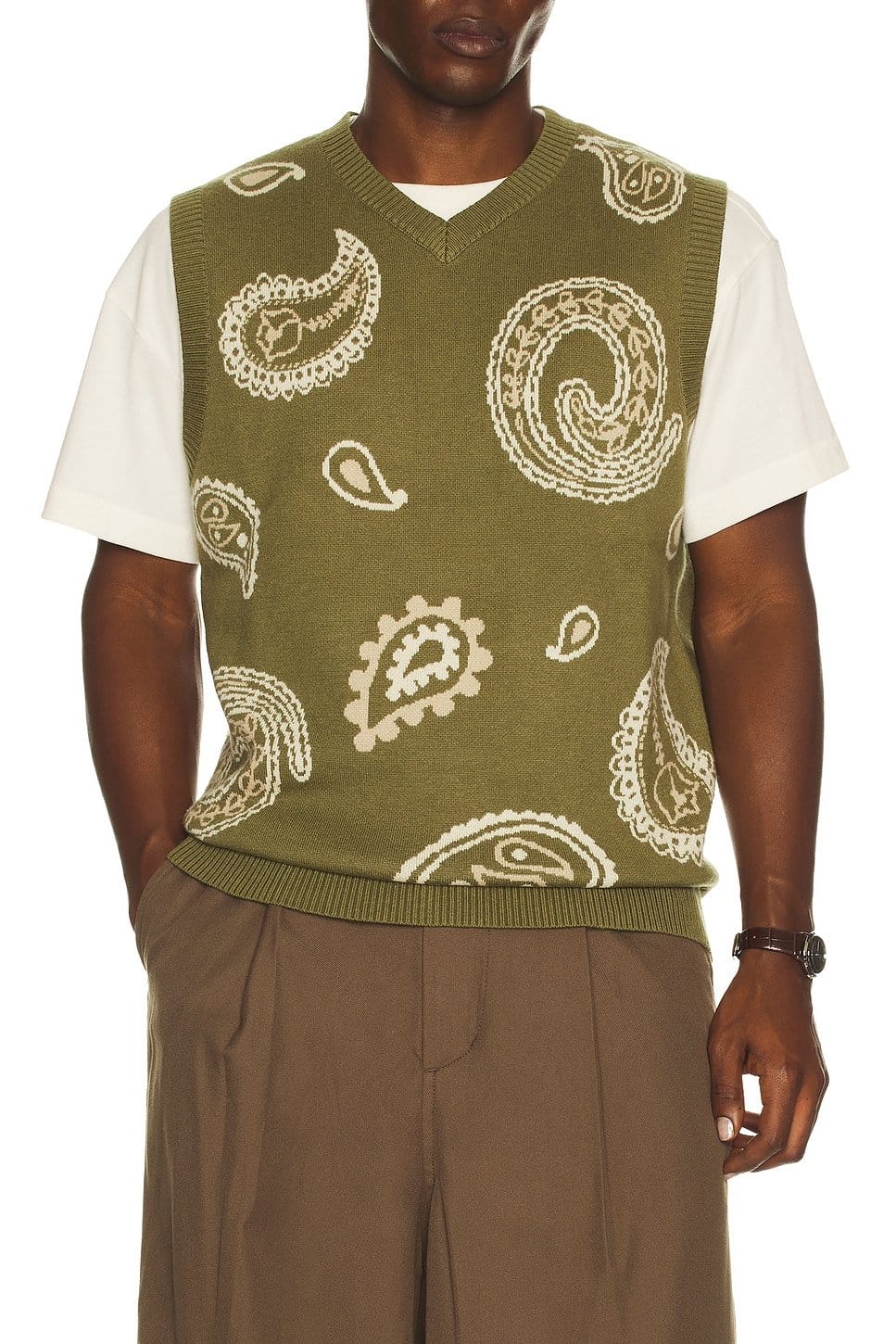 revolve Paisley Sweater Vest - 1