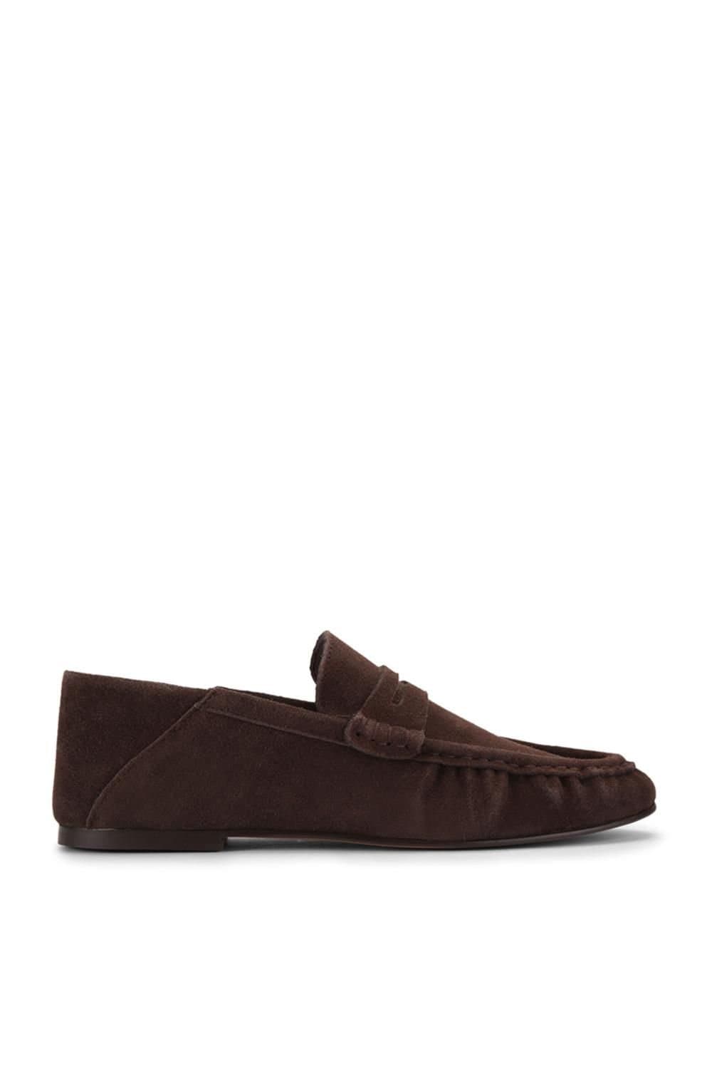 Steve Madden STEVE MADDEN Women's 'Roger Dark Brown' Suede Flats in Dark Brown