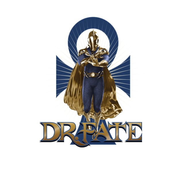 Black Adam Black Adam Men's Dr. Fate T-Shirt in White - 3