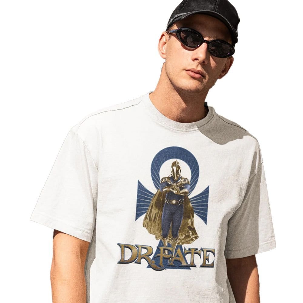 Black Adam Black Adam Men's Dr. Fate T-Shirt in White - 4
