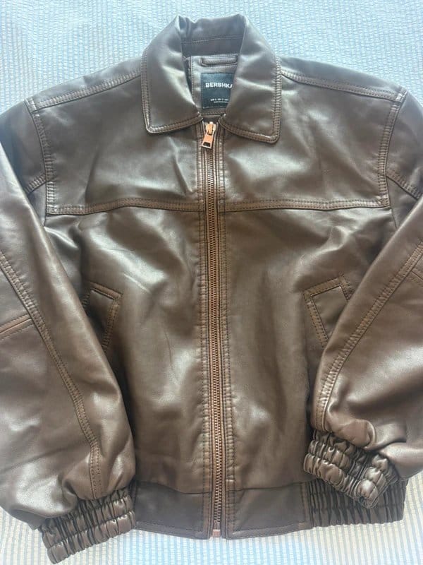 Bershka Brown Leather Jacket
