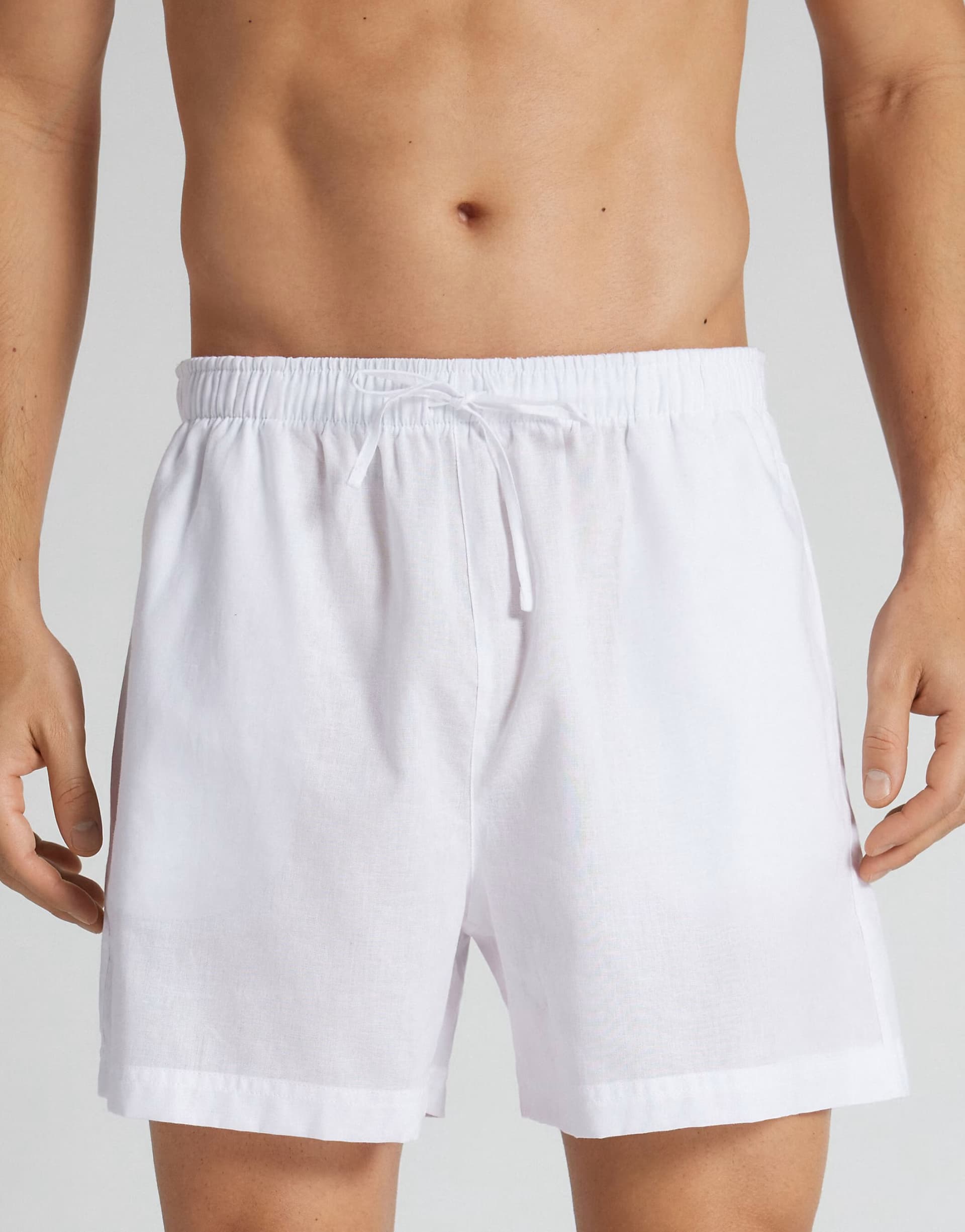 ASOS ASOS Intimissimi Men's Cotton and Linen Shorts in White