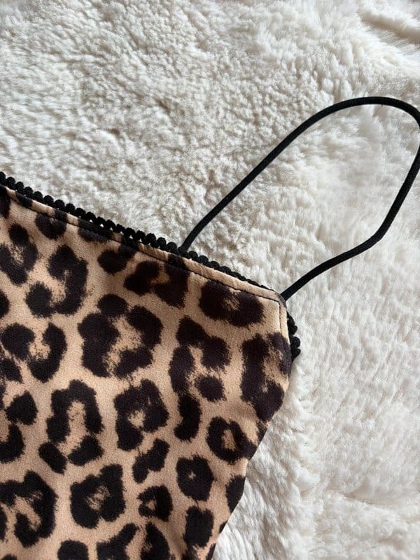 Bershka leopard print fitted maxi dress - 1