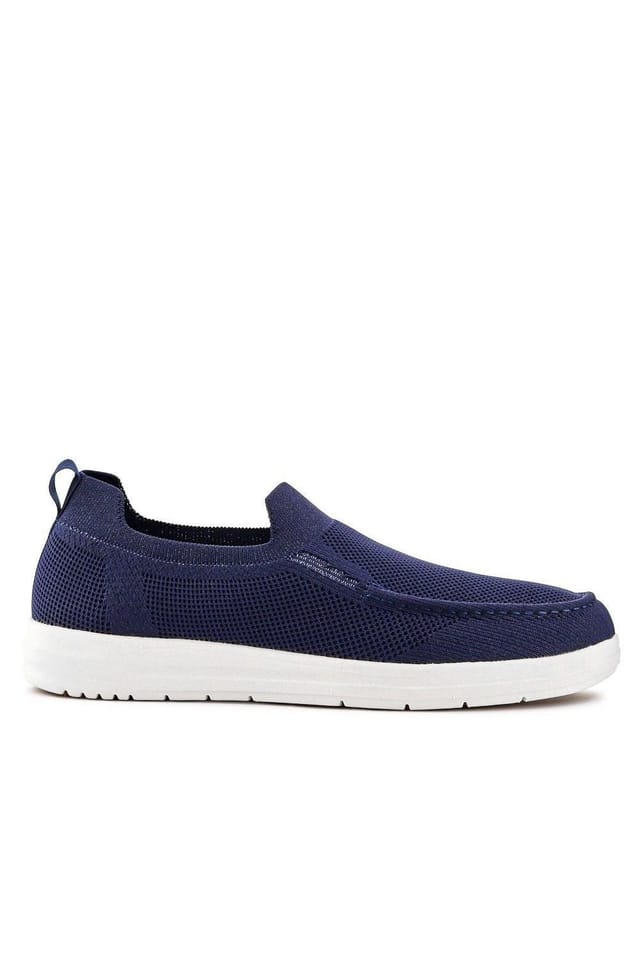Pavers Pavers Men's Stretchy Slip-On Shoes in Navy - 2