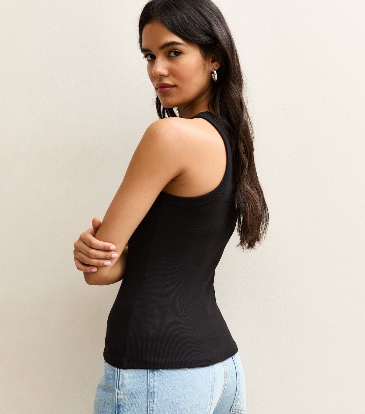 New Look Women's Black Racer Back Vest Top New Look - 4