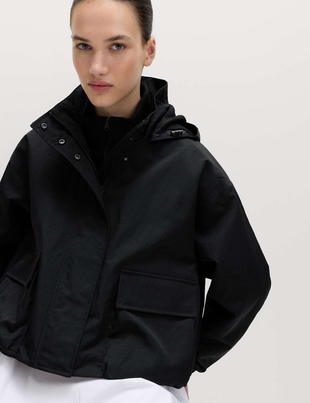Marks & Spencer M&S Stormwear™ Waterproof Short Parka Black - 2