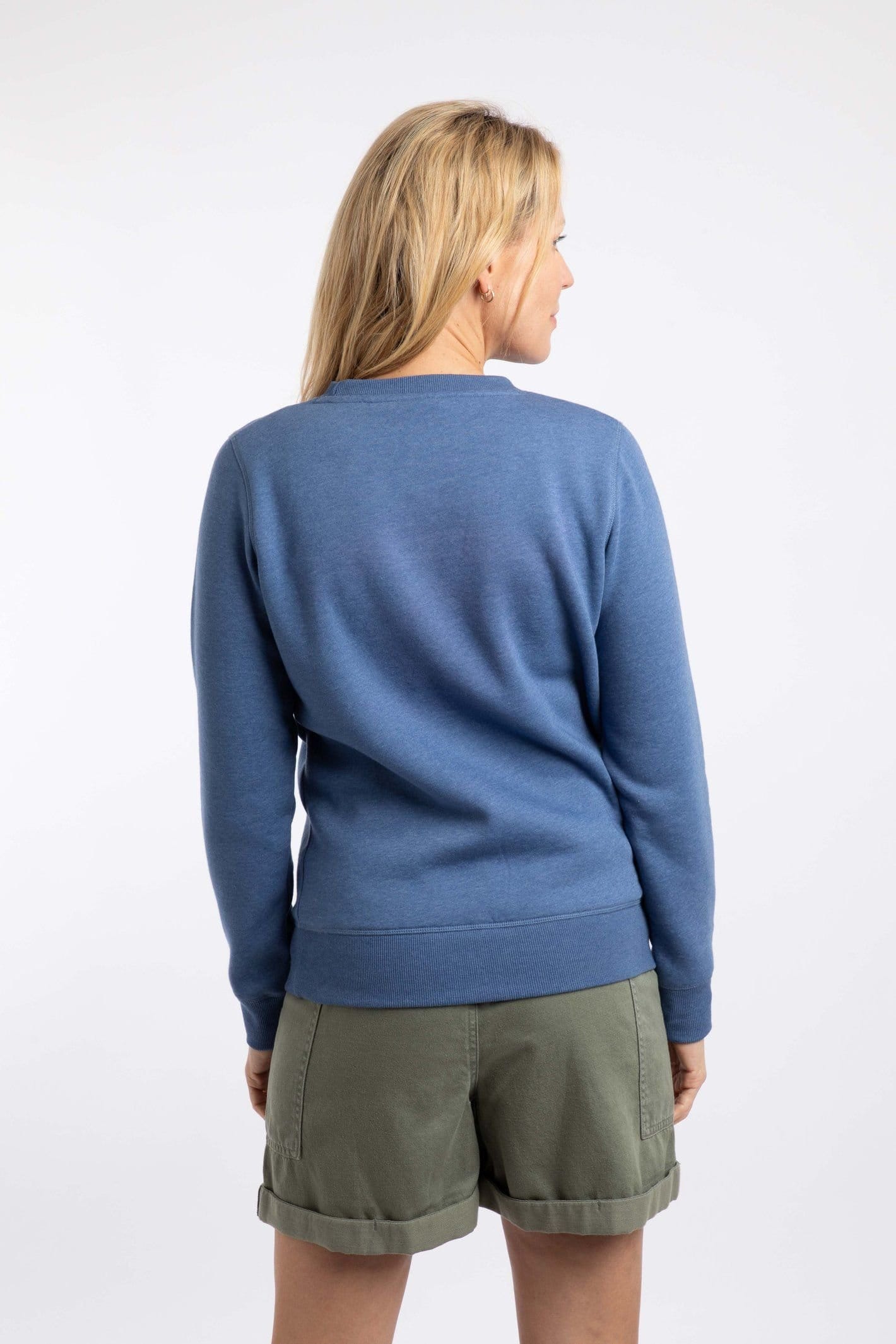 Weird Fish Weird Fish Women's Aurora Graphic Crew Neck Sweatshirt in Blue - 4