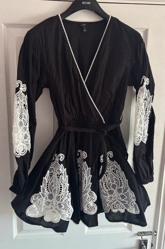 River Island River island 10 cute dress plunge detailed party wedding hen do festival holiday dress same day post - 1