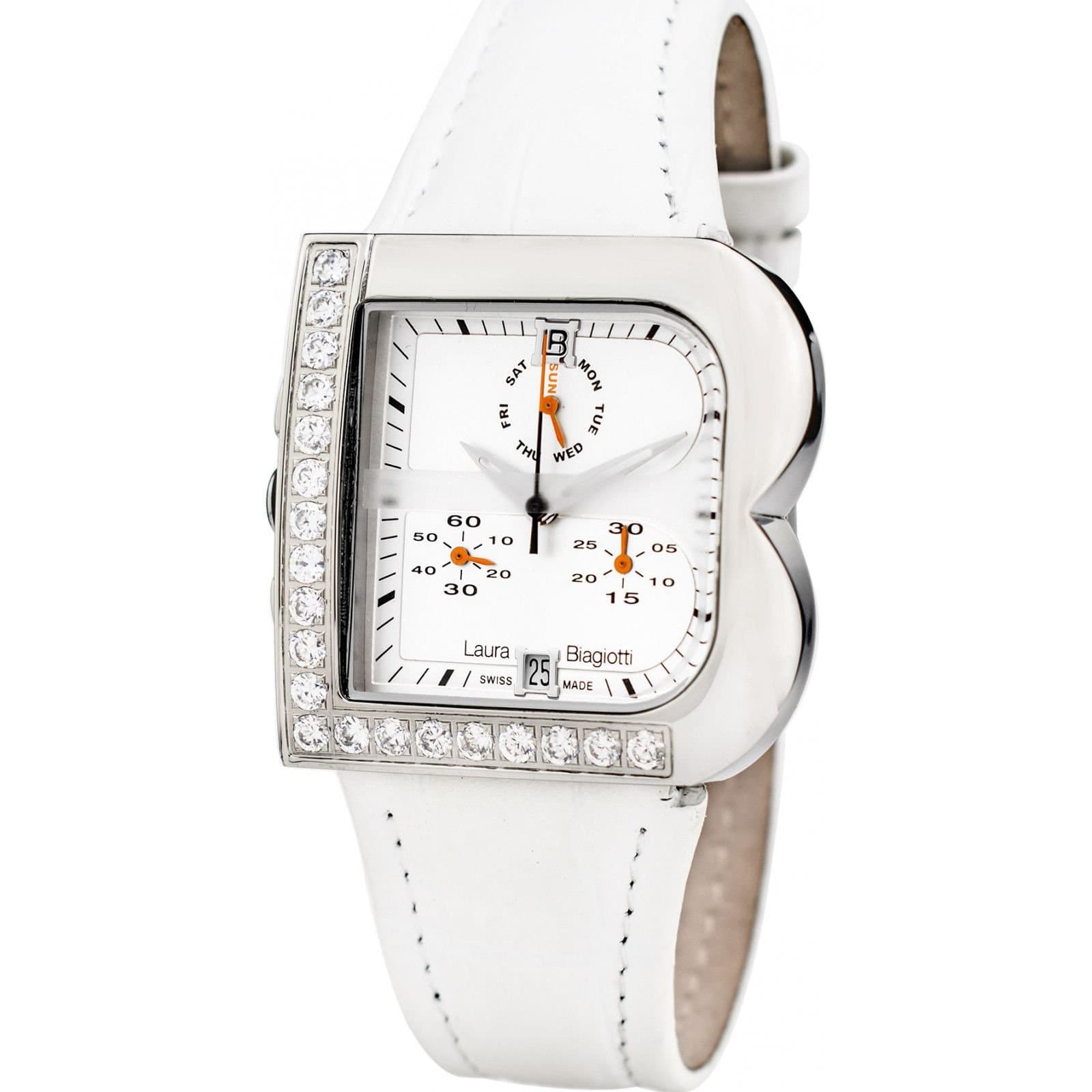 Laura Biagiotti Laura Biagiotti Women's LB0002L-B 33mm Quartz Watch in White