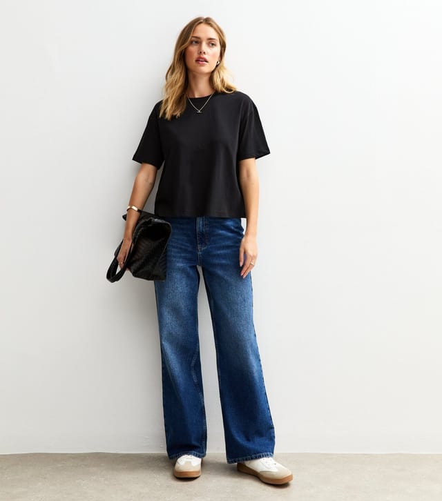 New Look Women's Black Boxy Fit T-Shirt New Look - 3