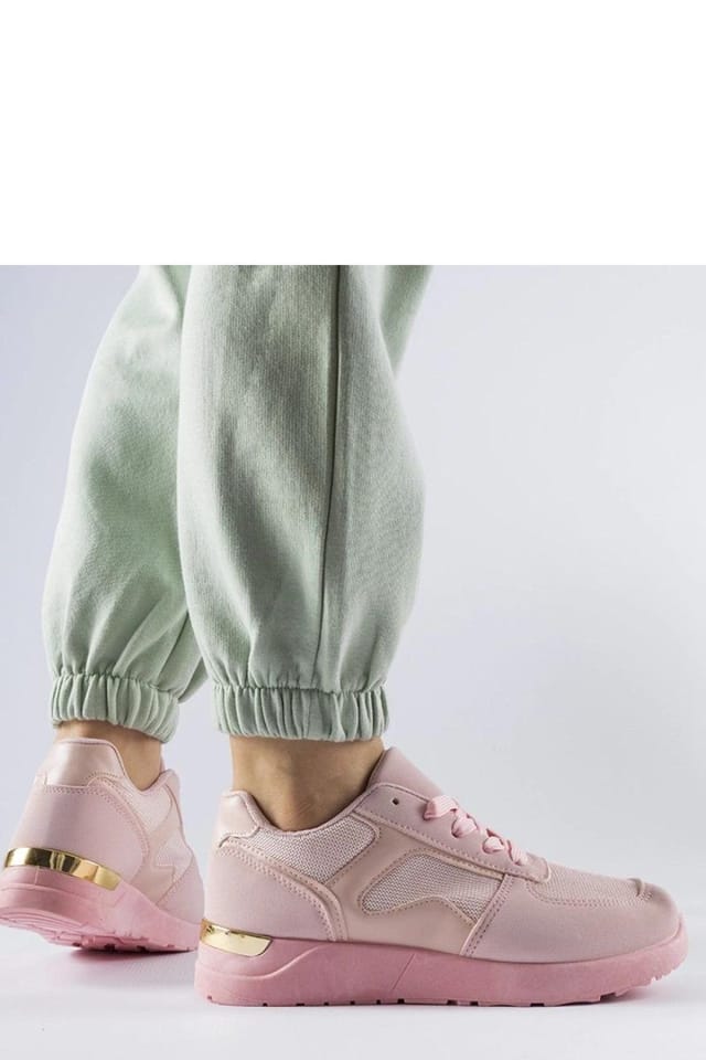 Love Lace Love Lace Women's Sneakers with Colorful Pink Sole Lace Up Sports Shoes Comfort - 2