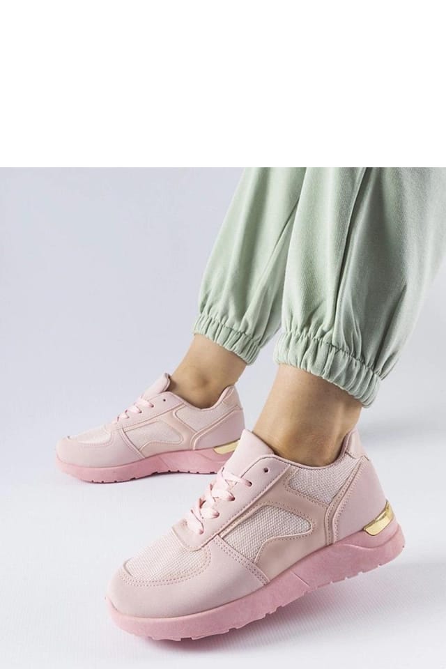 Love Lace Love Lace Women's Sneakers with Colorful Pink Sole Lace Up Sports Shoes Comfort - 3