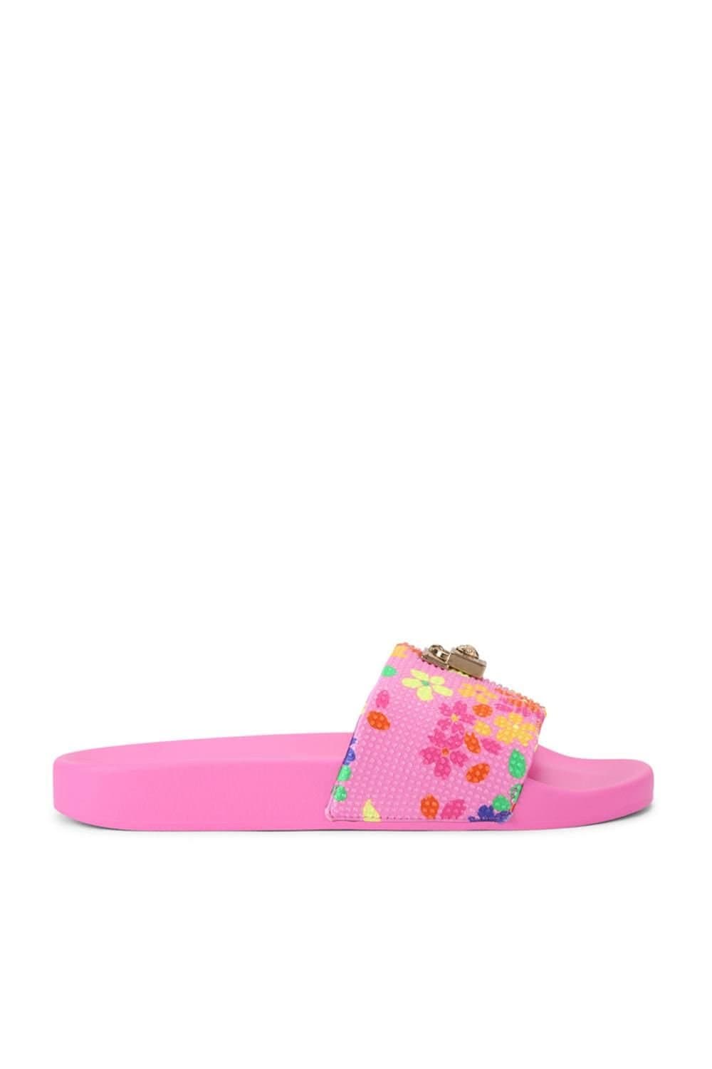 Kurt Geiger London Kurt Geiger London Women's 'Brixton Poolslide' Fabric Sandals in Pink