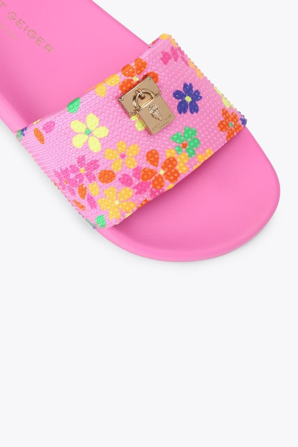 Kurt Geiger London Kurt Geiger London Women's 'Brixton Poolslide' Fabric Sandals in Pink - 4