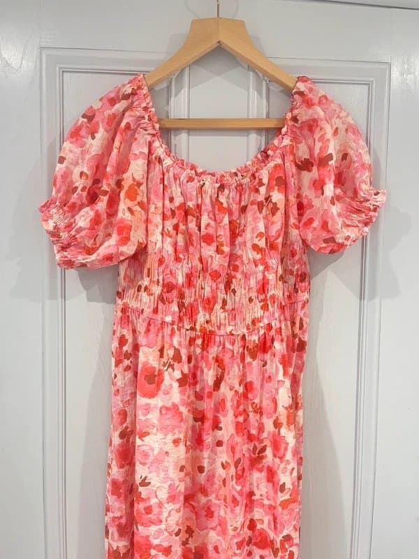 H&M Pink Floral Maxi Dress