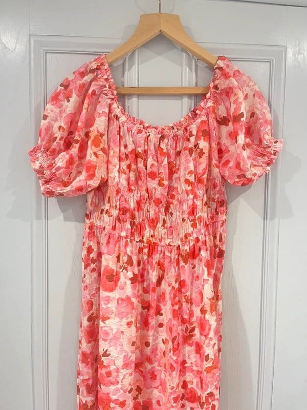 H&M Pink Floral Maxi Dress - 1
