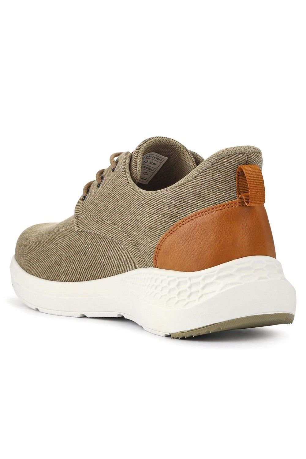 Pavers Pavers Men's Easy Step In Wide Fit Lightweight Trainers in Beige - 3