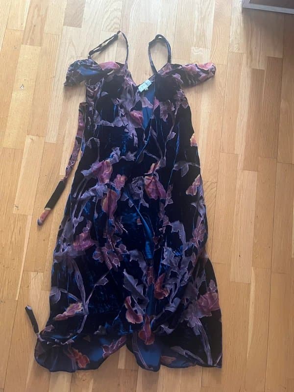 Never Fully Dressed Never Fully Dressed Velvet Wrap Dress