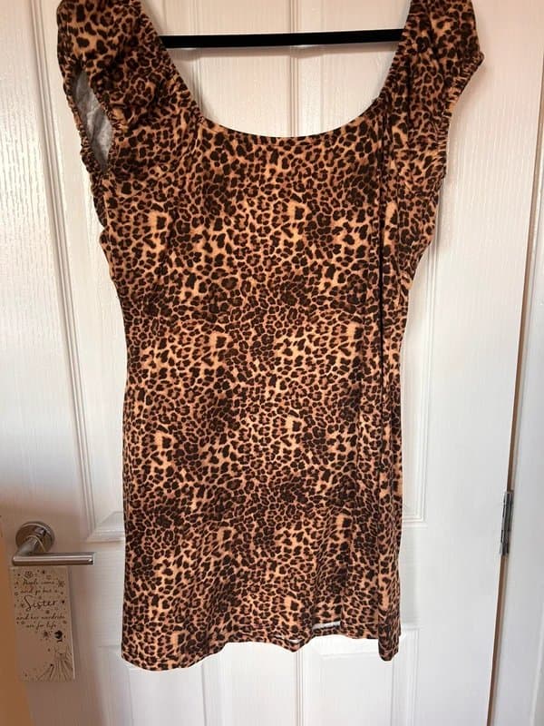 ASOS ASOS leopard print mini dress
