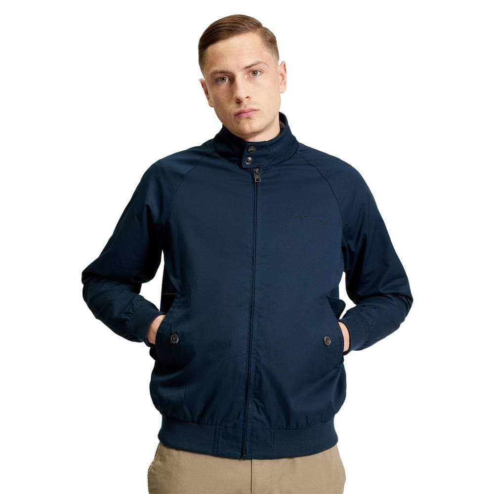 Ben Sherman Ben Sherman Men's Harrington Signature Jacket in Dark Navy