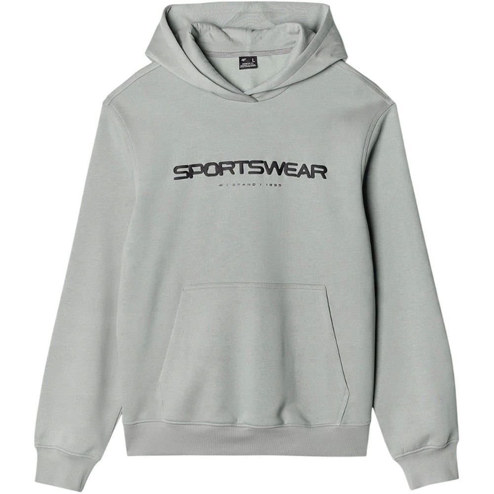 4F 4F Men's M1259 Hoodie in Grey