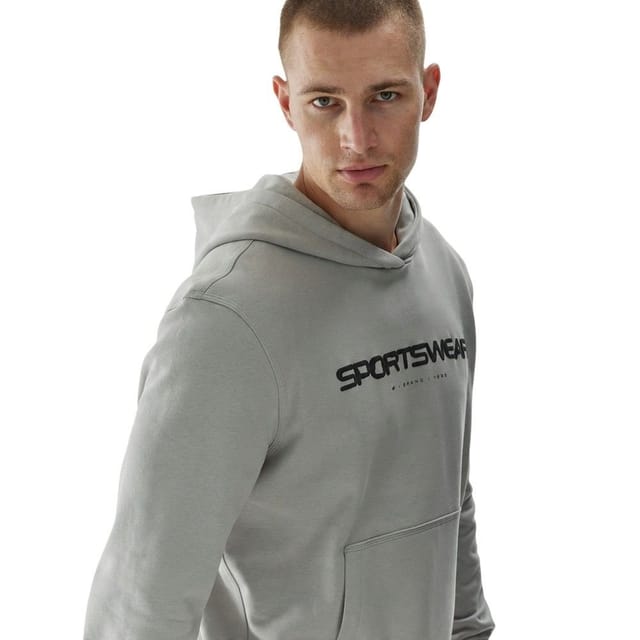 4F 4F Men's M1259 Hoodie in Grey - 3