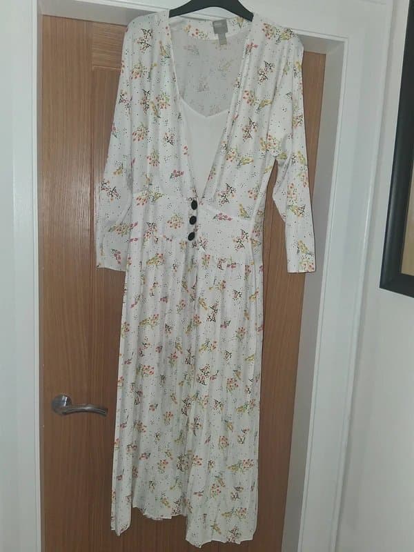 ASOS Long pleated dress
